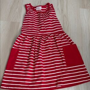 Hanna Andersson Red and White Striped Kids Dress